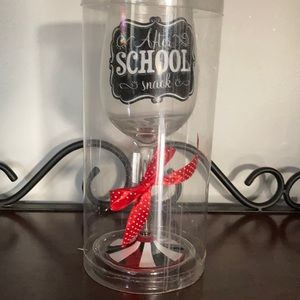 Kirklands after school snack wine glass